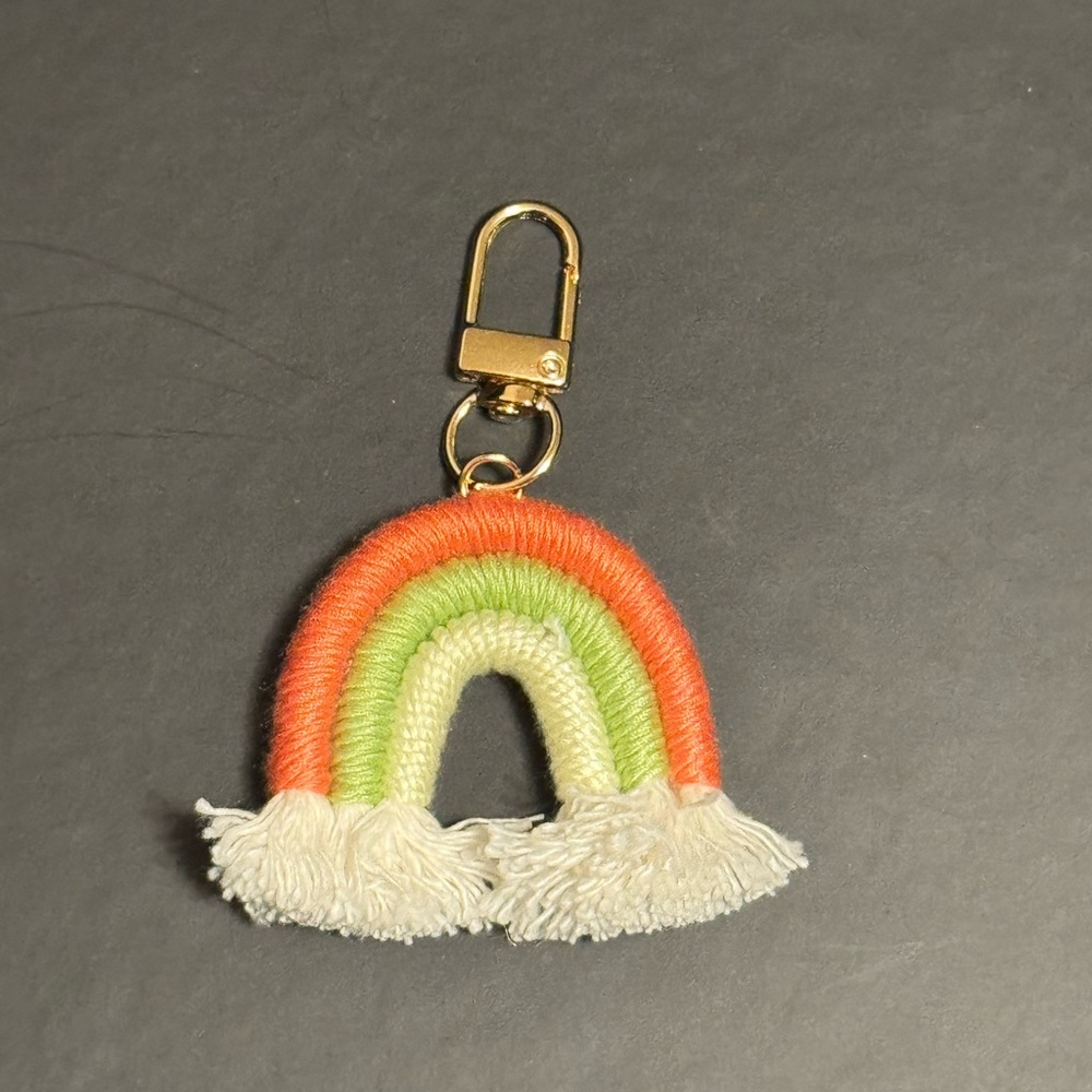 Rainbow Keychain with Tassels